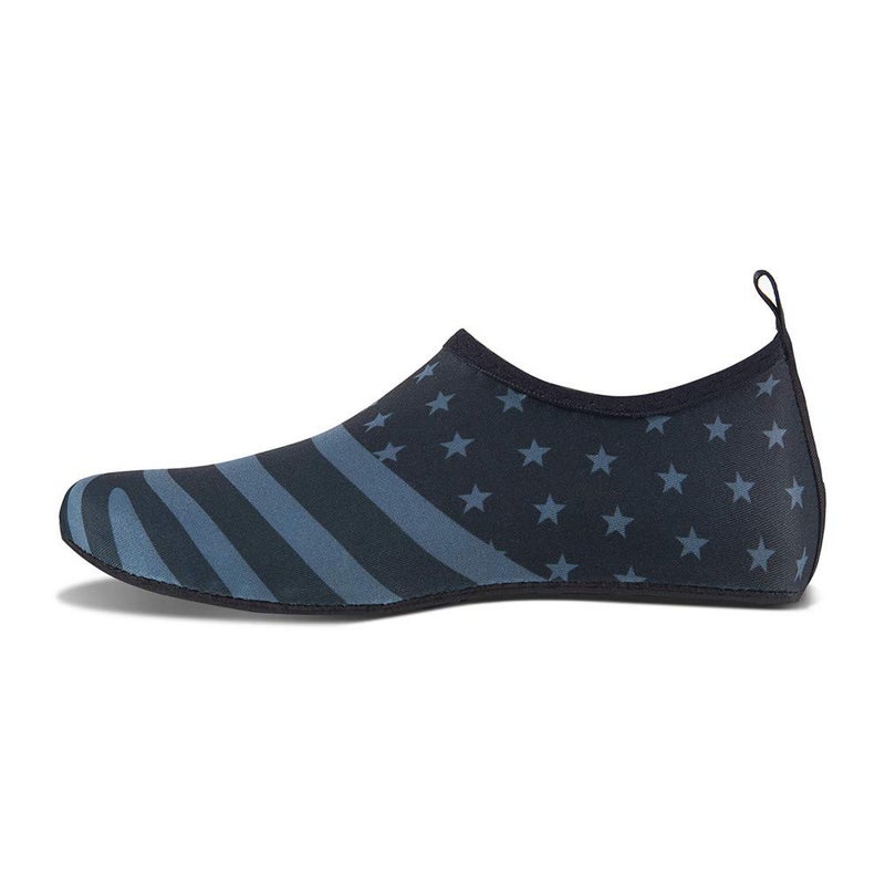 WateLves Womens and Mens Kids Water Shoes Barefoot Quick-Dry Aqua Socks for Beach Swim Surf Yoga Exercise (American Flag, XL) - Image 2